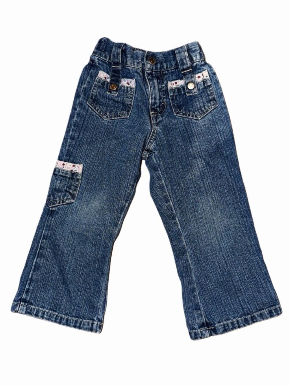 3T Toddler Girls Vintage VF Jeanswear Inc. Floral Pockets